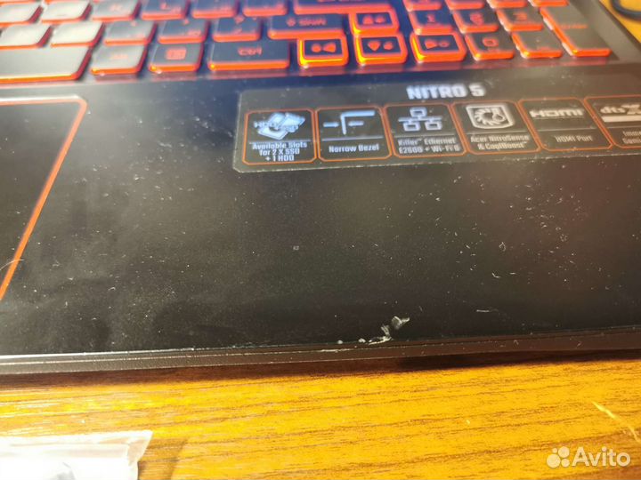 Игровой ноутбук Acer nitro 5 R5 4600H, GTX1650 4Gb