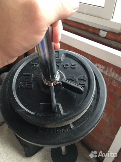 Штанга с блинами