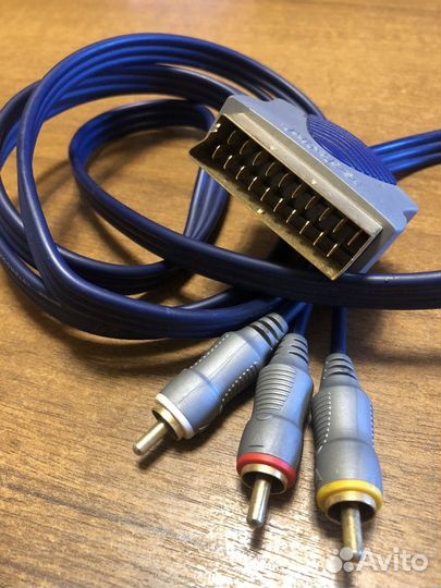Кабель видео адаптер scart-3RCA
