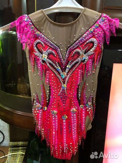 Рост 122-130см. Купальник для гимнастики