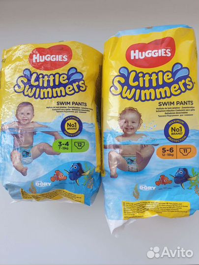 Подгузники трусики huggies 5 + плавательные