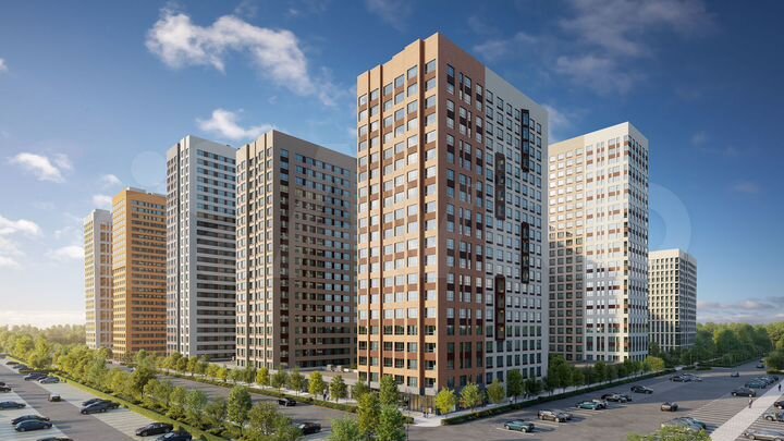 2-к. квартира, 57,1 м², 12/20 эт.