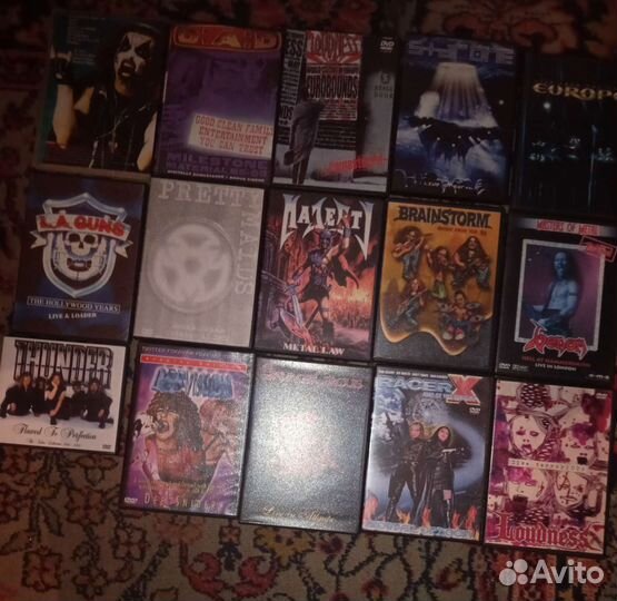 DVD металл 80-х 193 шт. Цена за все