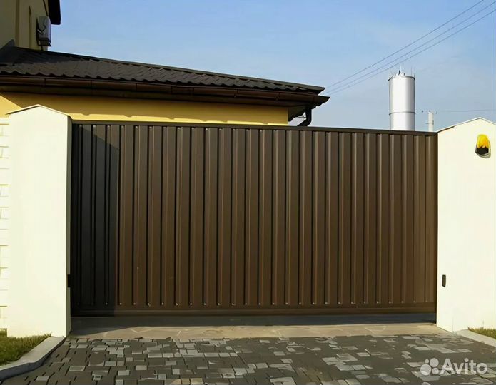 Ворота откатные алюминиевые Prestige