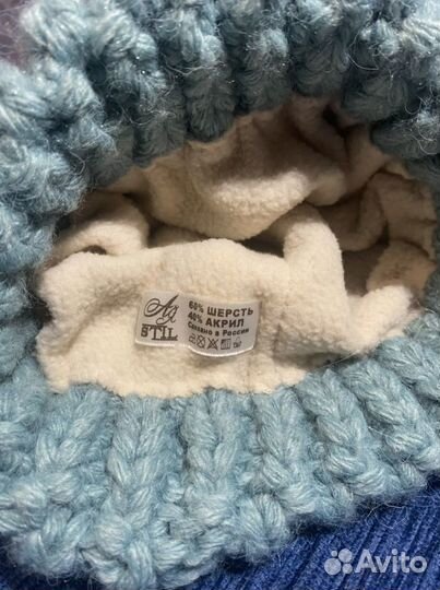 Зимний комплект шапка и снуд