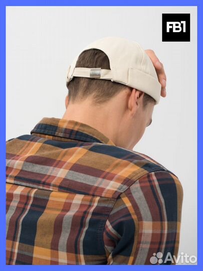 Шапка Докер Молочный