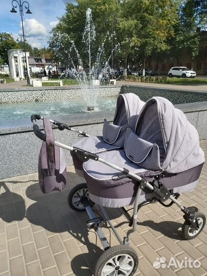 Коляска для двойни mikado