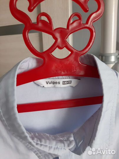 Рубашка голубая 140