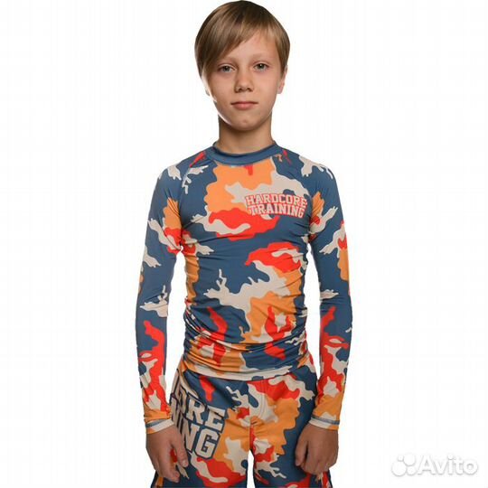 Рашгард детский Hardcore Training Autumn Camo (10