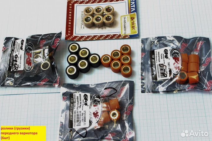 Грузики вариатора (6шт) 18*14 17 гр. 152QMI, 15
