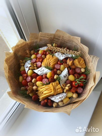 Съедобные мужские букеты