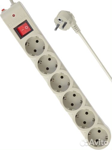 Сетевой фильтр Defender DFS 603 (6 розеток, 3 м.)