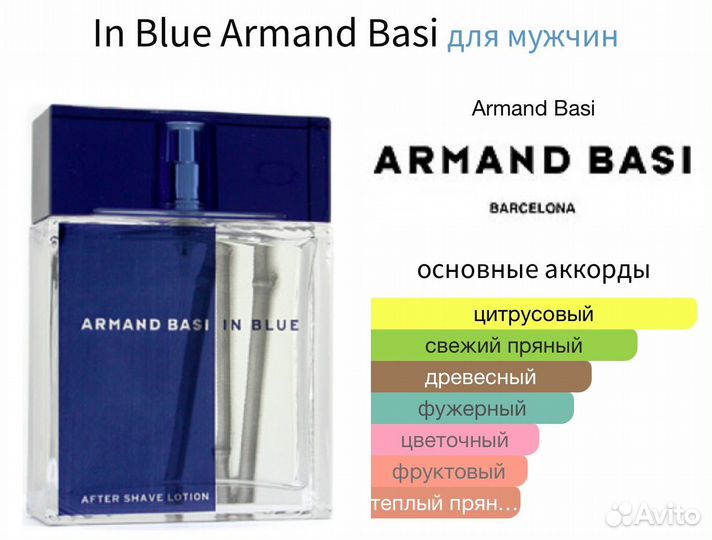 Мужские духи In Blue Armand Basi 50 мл. Оригинал