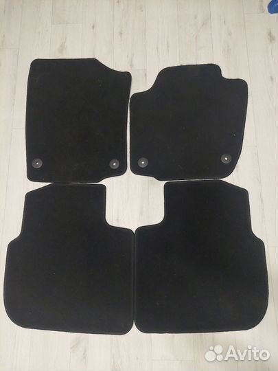 Коврики ворсовые Skoda Rapid, VW Polo, оригинал