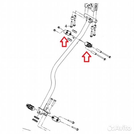 Крепление рулевой колонки Sledex для Ski-Doo (заме