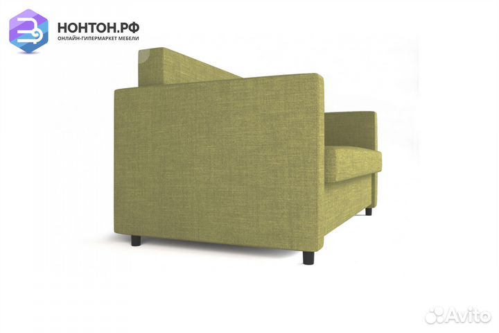 Диван еврокнижка Алекс 3 оливковый