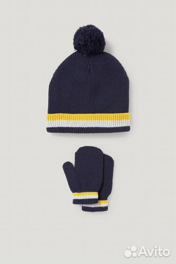 Новый комплект шапка и варежки C&A 50-51