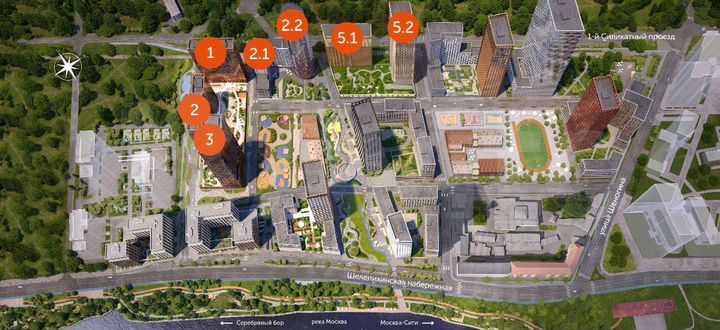 3-к. квартира, 83,5 м², 23/44 эт.