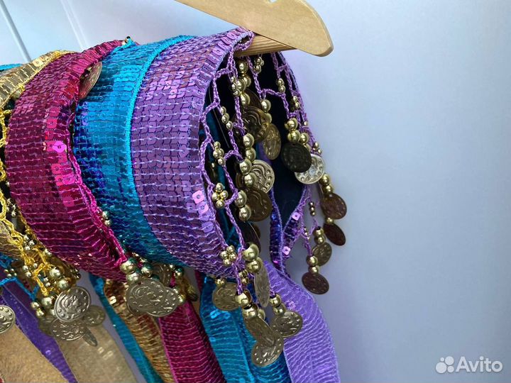 Ободок с монетами/ монистами и лентами