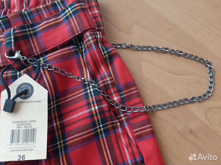 Tally Weijl Новые шорты красные в клетку