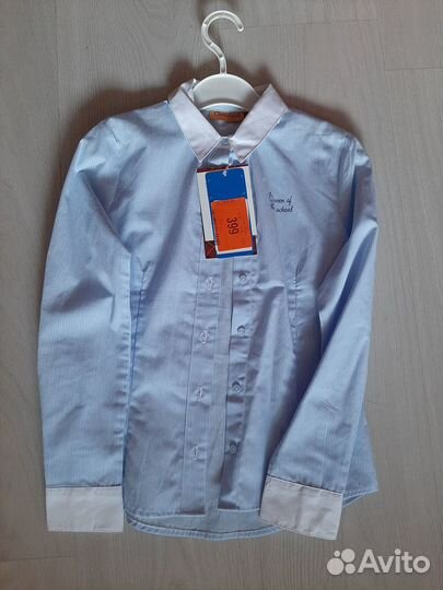 Рубашка школьная для девочки 122