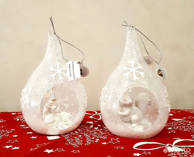 Елочные игрушки стекло