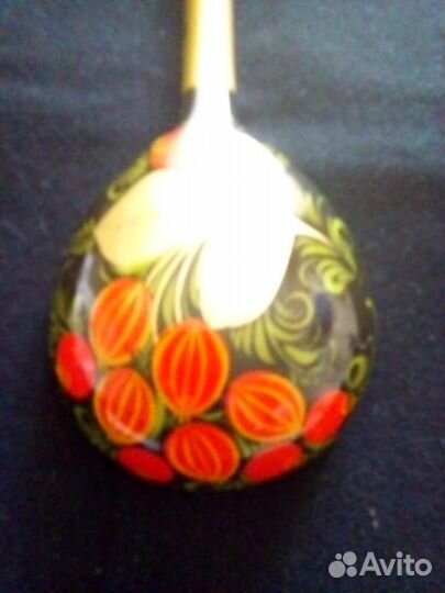 Ложка черпак хохлома 30 см 1988 винтаж СССР