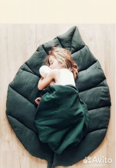 Детский коврик листик новый Монтессори