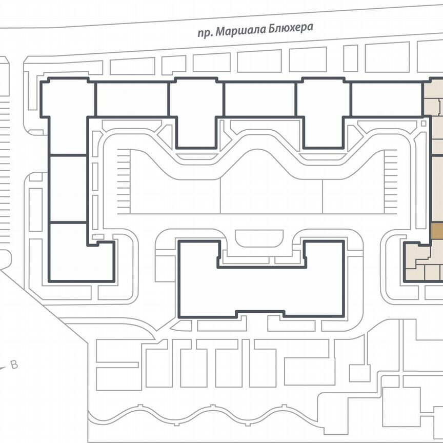 2-к. квартира, 68,3 м², 13/15 эт.