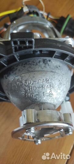 Линза и отражатели фары левой