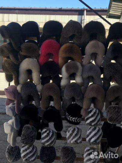 Шапка ушанка женская меховая