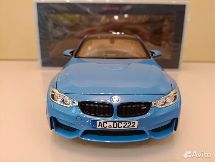 BMW M3 V (F80) 14-18г. Голубой 1:18