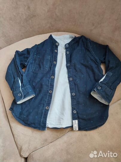 Рубашки пакетом на мальчика 110