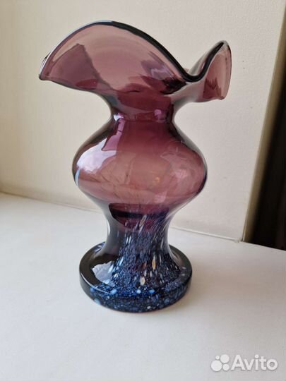 Ваза цветное стекло СССР
