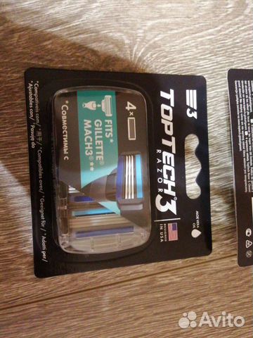 4 сменные кассеты TopTech Razor 3