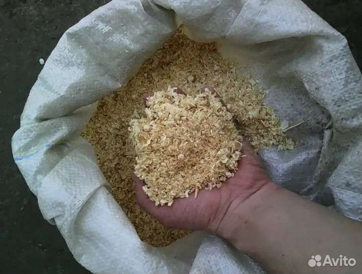 Опилки в мешках стружка
