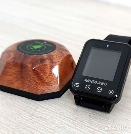 Кнопка вызова официанта Бургер с часами Элит