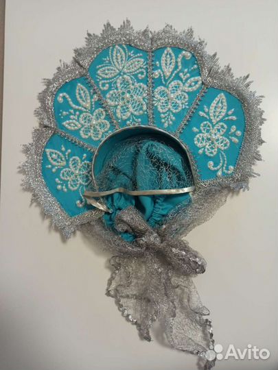 Новогодний костюм Кокошник Корона Снегурочка