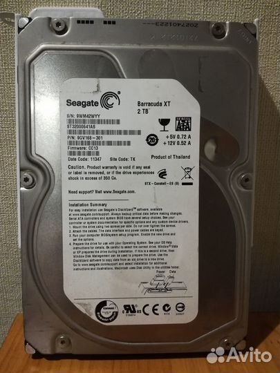 2Тб Жесткий диск Seagate ST32000641AS (sATA-III)
