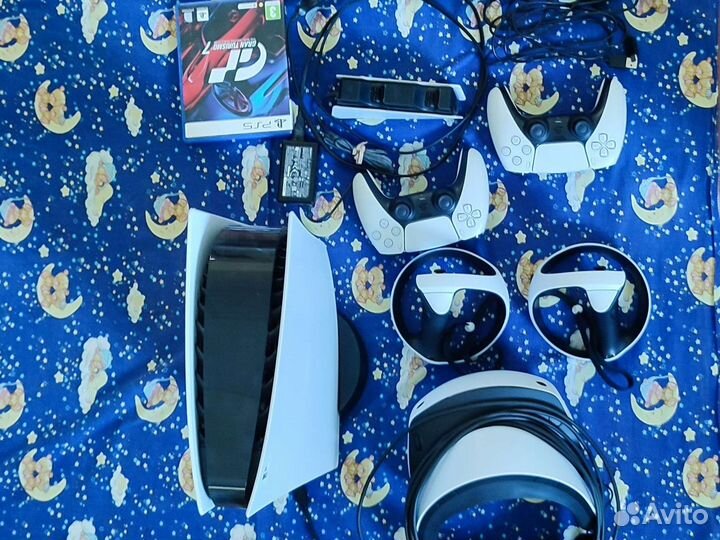 Sony playstation5 + Ps vr 2 + диск+зарядка