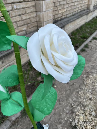 Цветок роза из изолона