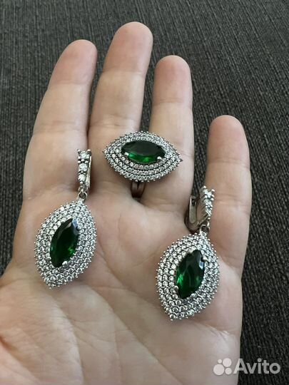 Серьги серебро 925