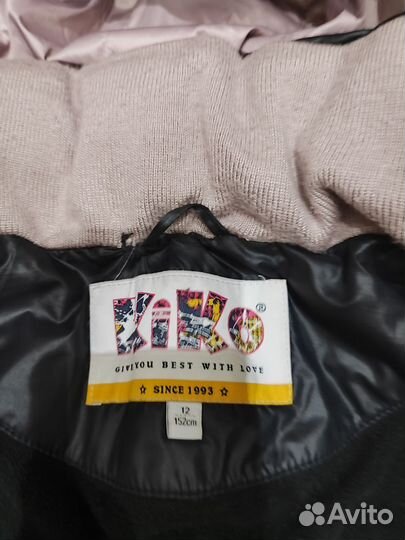Пуховик зимний для девочки kiko 152