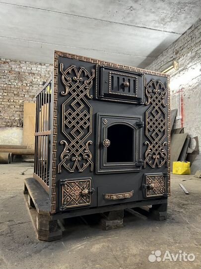 Печь для бани с обогревом предбанника