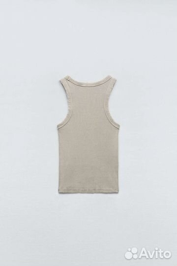 Майка zara с потертостями