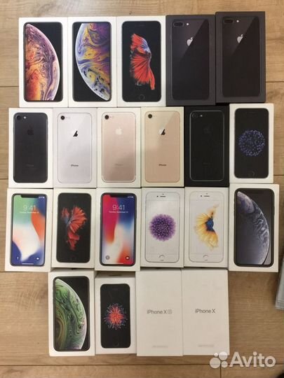 Коробки iPhone5,5s,6,6s,6+,6s+,7,8,x,xs,xs max,7+