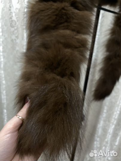 Натуральный мех песца воротник