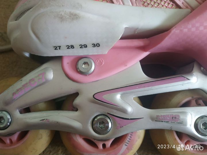 Роликовые коньки детские раздвижные