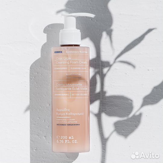 Korres Очищающий Гель с экстрактом дикой розы 200м