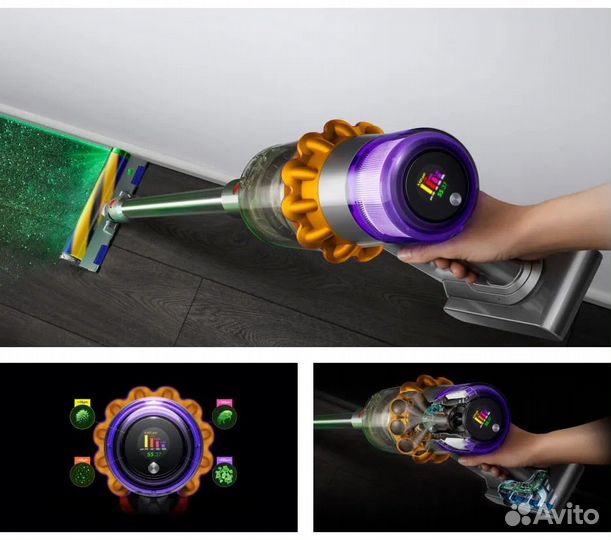 Пылесос Dyson V15 Detect Absolute. Оригинал